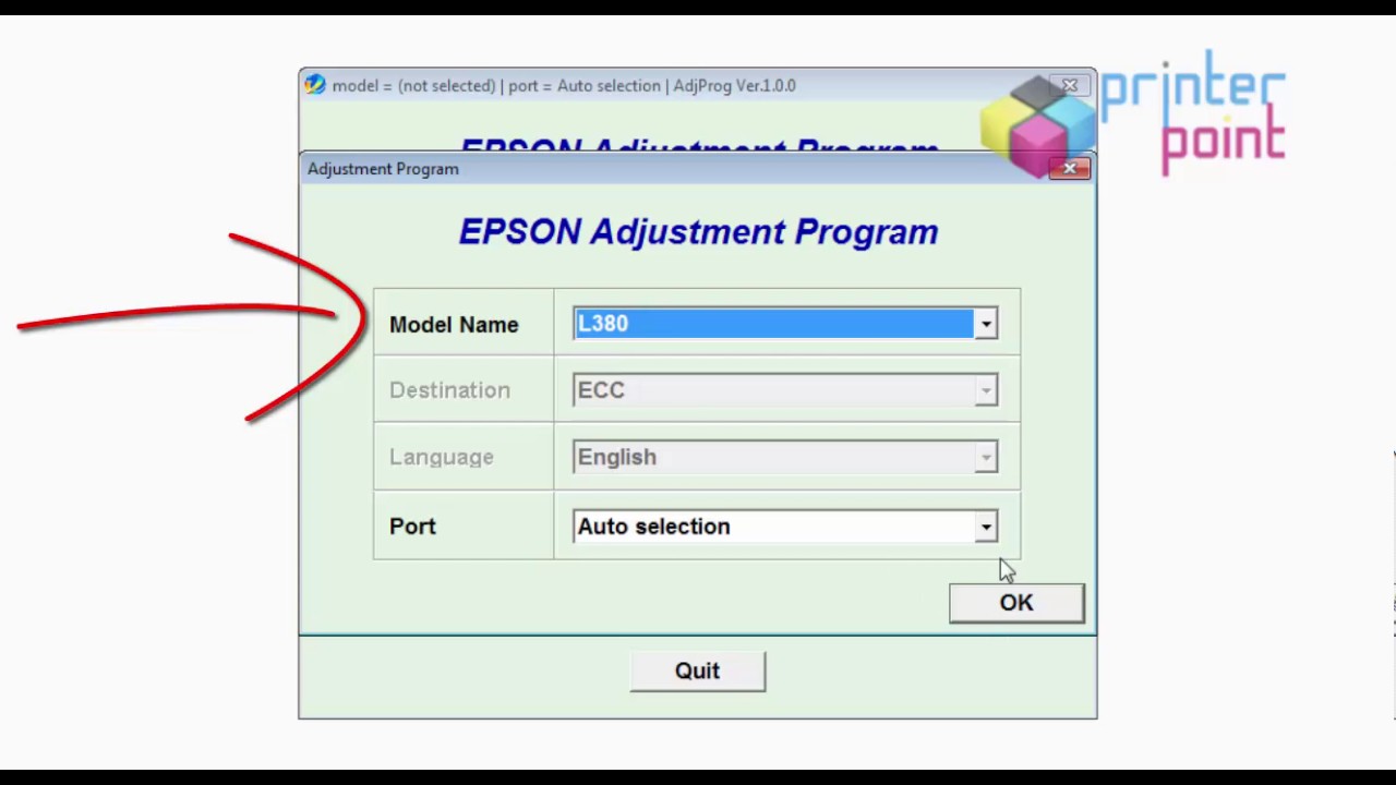 Epson s20 reset program